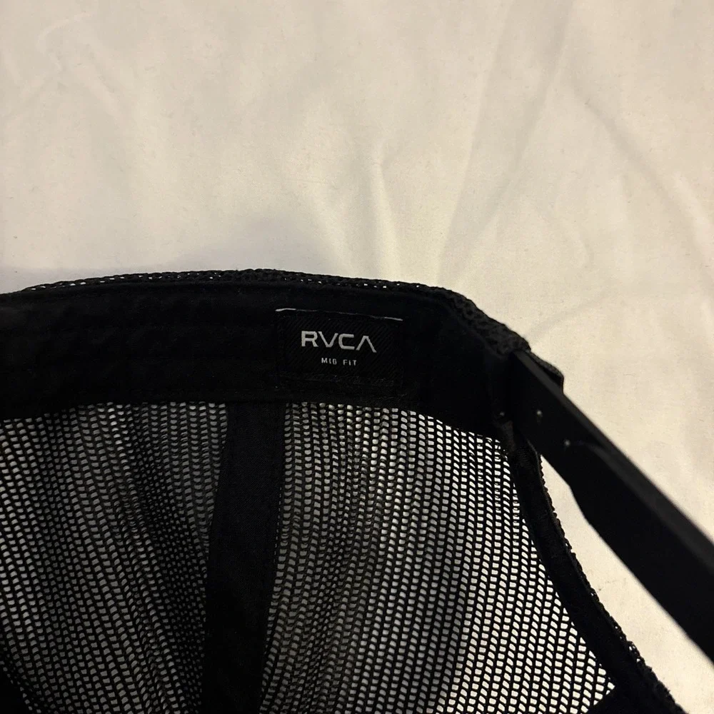 RVCA Mid Fit Black Mens Snapback Hat The‎ Balance Of Opposites